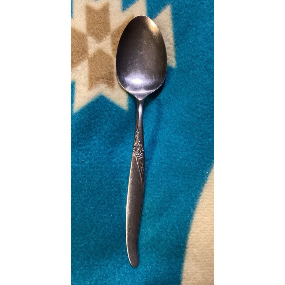 Oneida Ltd Stainless Premier La Rose Serving Spoon Server Wm A. Rogers